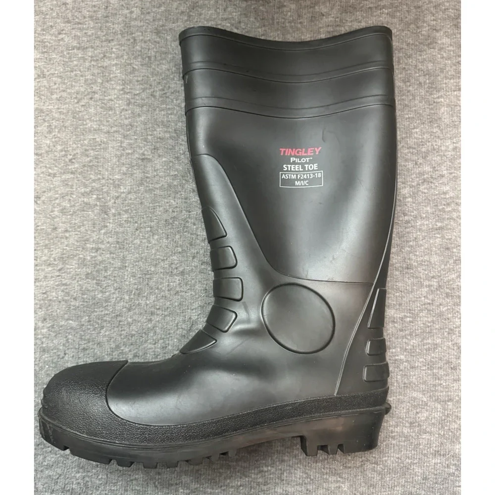 Tingley - Pilot ASTM F2413-18 M/I/C - Steel Toe Rubber Boots - Black 15